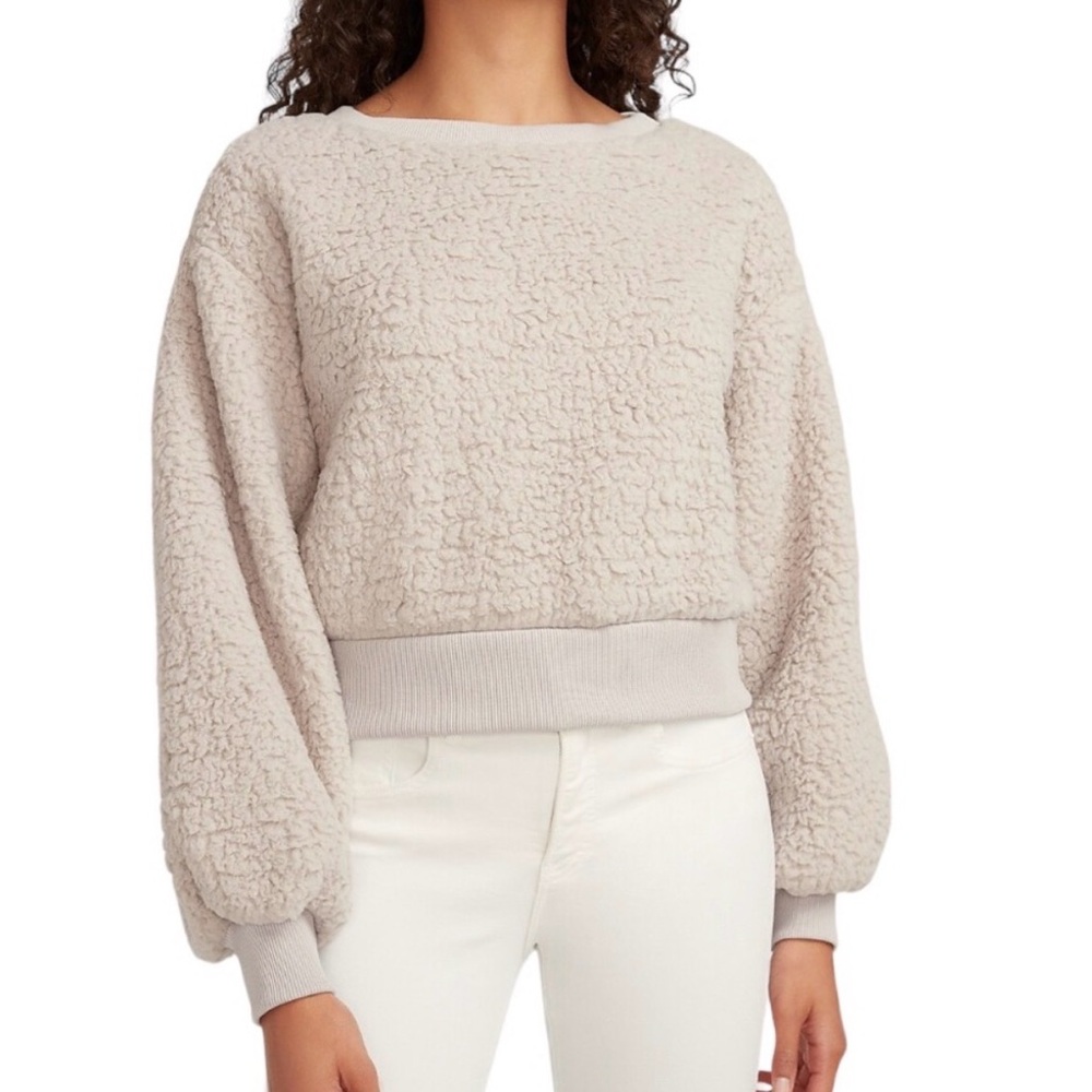 Express Cozy Sherpa Crew Neck
Sweatshirt - XS